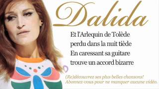 Dalida - L&#39;Arlequin de Tolède -  Paroles (Lyrics)