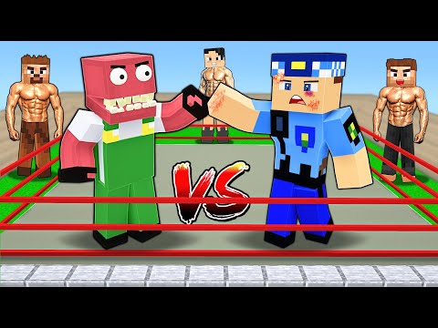 KEREM KOMİSER VE KORKUNÇ ÇÖPÇÜ RİNGE ÇIKTI, KAVGA ETTİ! 😱 - Minecraft