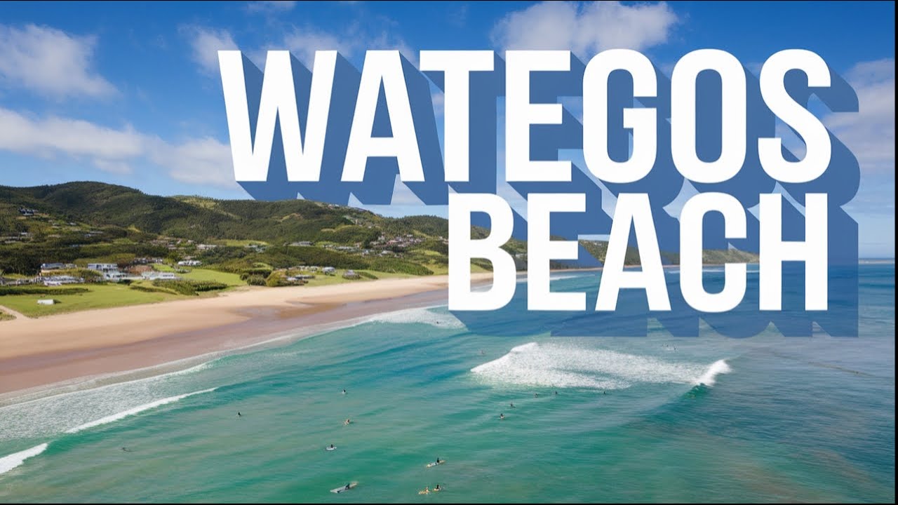 Experience astounding aerial views of Wategos Beach.