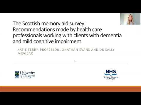 Glasgow DClinPsy Lightning Talk 2021: The Scottish Memory Aid Survey