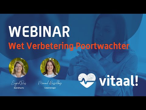 Webinar Verzuim (Wet Verbetering Poortwachter) | Vitaal!