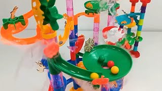 50 pce Marble run race ASMR ☆ Satisfying Building Blocks Original colorful Toys