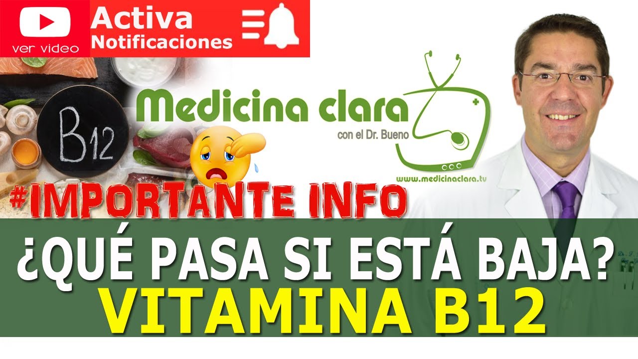 VITAMINA B12 BAJA. CANSANCIO CRONICO 😩⚡ CALAMBRES MUSCULARES | Medicina Clara.