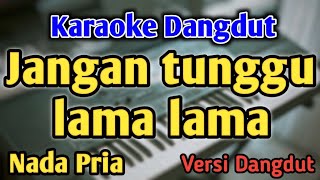 Download lagu JANGAN TUNGGU LAMA LAMA - KARAOKE || NADA PRIA COWOK || Versi Dangdut || Cici Faramida mp3