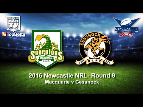 2016 Newcastle RL Round 9 Delayed Broadcast - Macquarie Scorpions v Cessnock Goannas