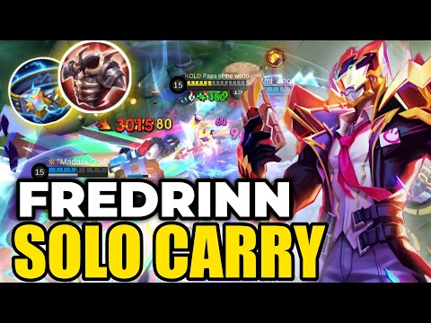 Best Fredrinn Solo Carry Build – Unstoppable! mlbb✓