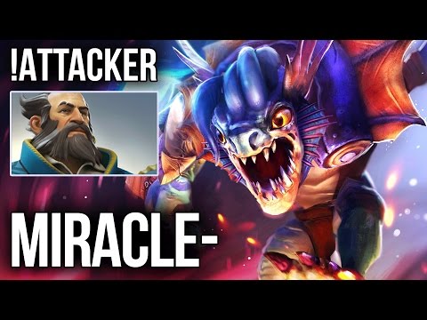 Miracle- 9k Pouncing Slark ft. !Attacker Kunkka 8k+ MMR Gameplay Dota 2