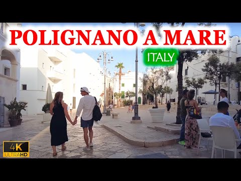 Polignano a Mare, Itália 🇮🇹 [ 4K ] Puglia ✅ CIDADES MAIS BONITAS DA ITÁLIA - WALKING TOUR 2023 -