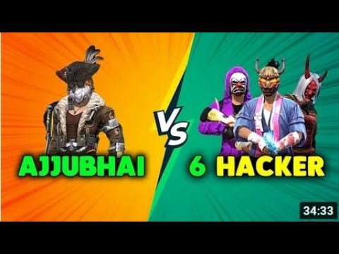 6 Hacker Pro Player vs Ajjubhai Best Clash Squad Gameplay - Garena Free Fire - Total Gaming.