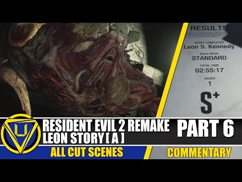 RESIDENT EVIL 2 REMAKE Walkthrough Part 6 - LEON STORY S+ RANK
