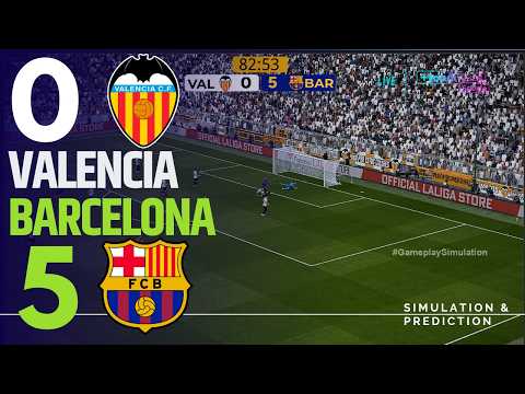 ⚽ Valencia 0-5 Barcelona [HIGHLIGHTS] LALIGA 26/27 ✅ | Partido Simulación/Recreación