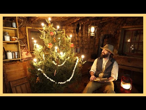 A Cozy 1800's Christmas Alone in the Cabin (No Talking, ASMR)