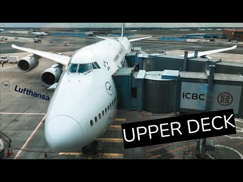(4K) TRIPREPORT | Lufthansa UPPER DECK (Business Class) | Frankfurt - Los Angeles | Boeing 747-8
