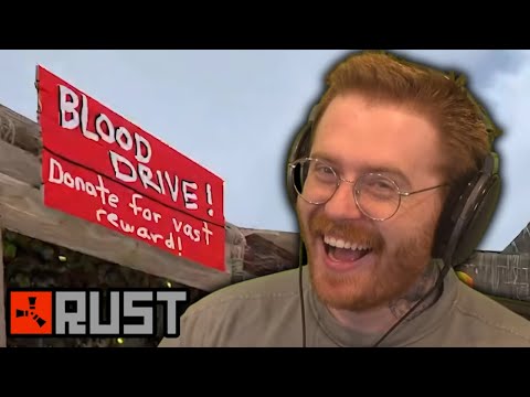The Gang Holds A Blood Drive | RUST Streamer Event Part 10