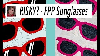 ☀️ SUNGLASSES FPP QUILT BLOCK ☀️ Foundation Paper Pieced Pattern
