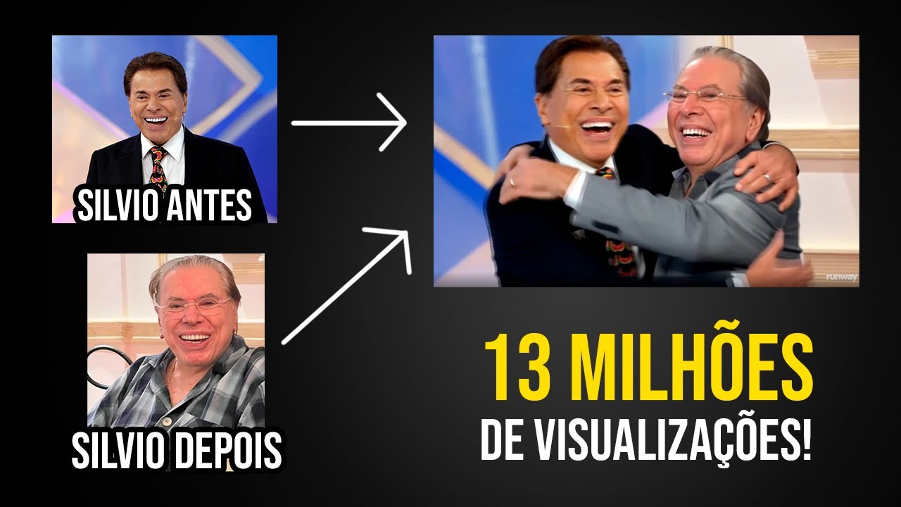 Como fiz a homenagem do Silvio Santos com INTELIGÊNCIA ARTIFICIAL! Fotos se abraçando com IA