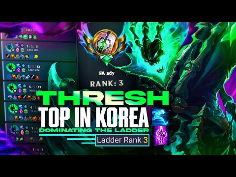 THRESH TOP TAKING OVER KOREA??? *RANK 3*