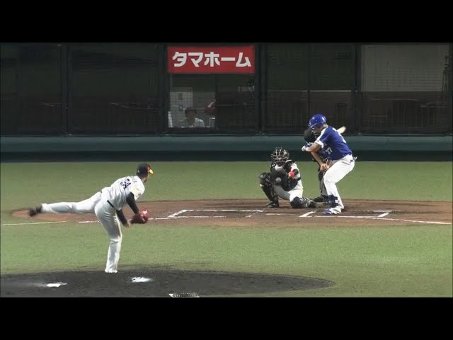 【ファーム】ホークス・長谷川宙 ストレートを武器に見逃し三振を奪い、3者凡退に抑える!! 2017/9/27 H-D(ファーム)