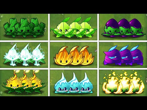 PvZ2 - All Team MINT & Best Plant Battlez - Who Will Win? Team vs Team Plant