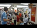 Argentina fans in shopping mall