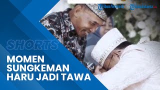 Viral Video Momen Sungkeman Pengantin Pria dan Ayahnya di Lampung, Suasana Haru Menjadi Tawa Bahagia