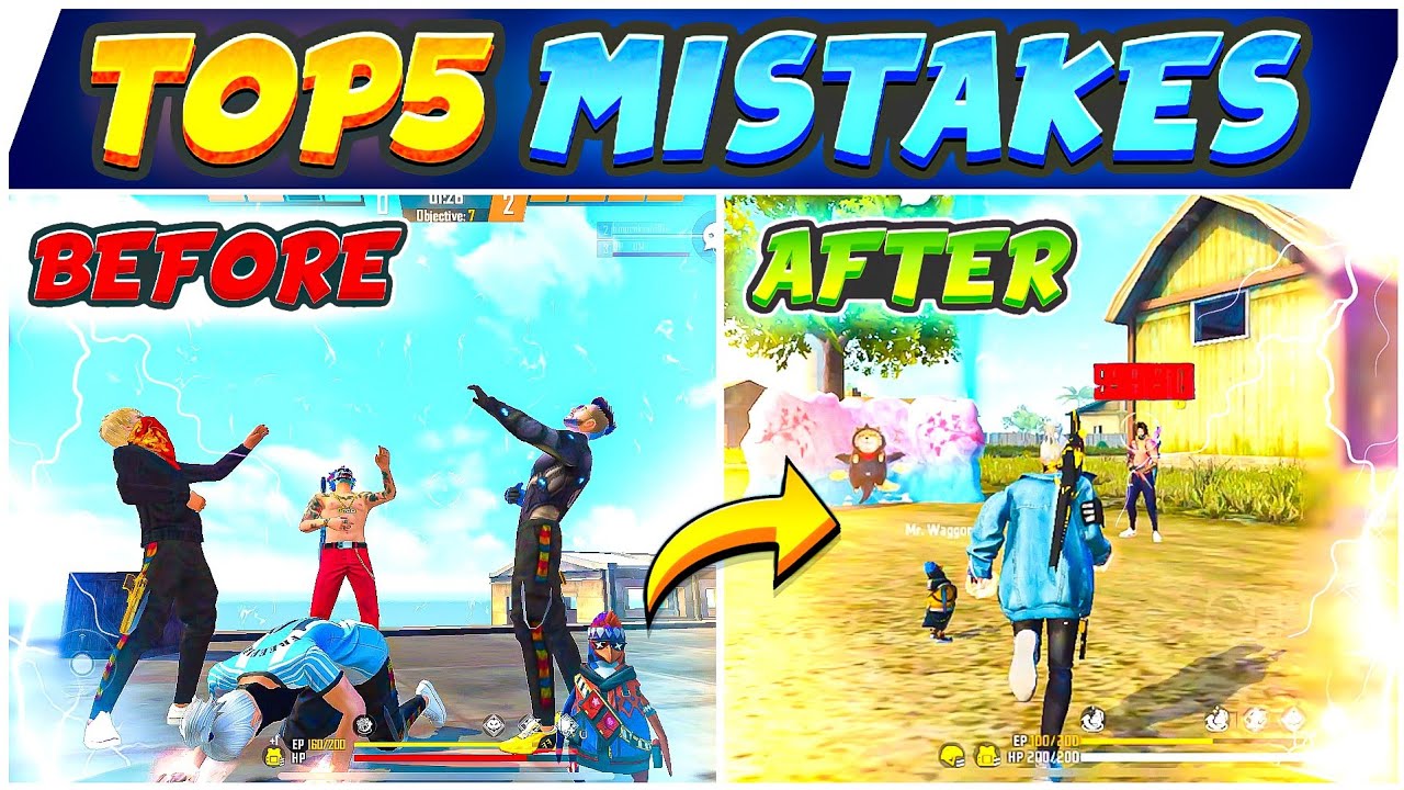 Top 5 Mistakes That Makes You Noob In Free Fire 🔥| How To Become Ultra Pro In Free Fire | Pro tricks