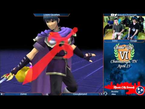 SCS6 - Zoma (Metaknight) vs Googlyeyed (Marth) - Project M Losers Quarters