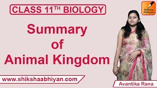Summary of Animal Kingdom-#CBSE Class 11 Biology