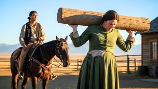 Abandonada y embarazada, Construyó su casa tronco a tronco, ¡Pero un Apache Exiliado Cambió su Vida!