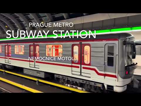 Prague Metro 🚇 - Subway train station - Nemocnice Motol