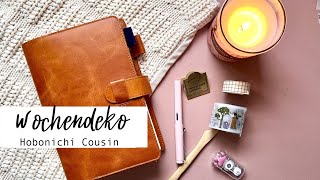 Wochendeko Hobonichi Cousin HON | Jetzt schon Plannerstruggle ? | Januar 2024 plan with me