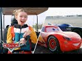 Racing PIXAR CARS CHARACTERS on a REAL RACE TRACK! | Pixar Cars
