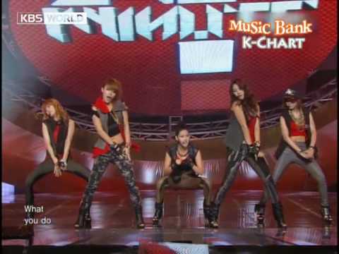 [K-Chart] 6. [-] Huh - 4minute (2010.6.11 / Music Bank Live)