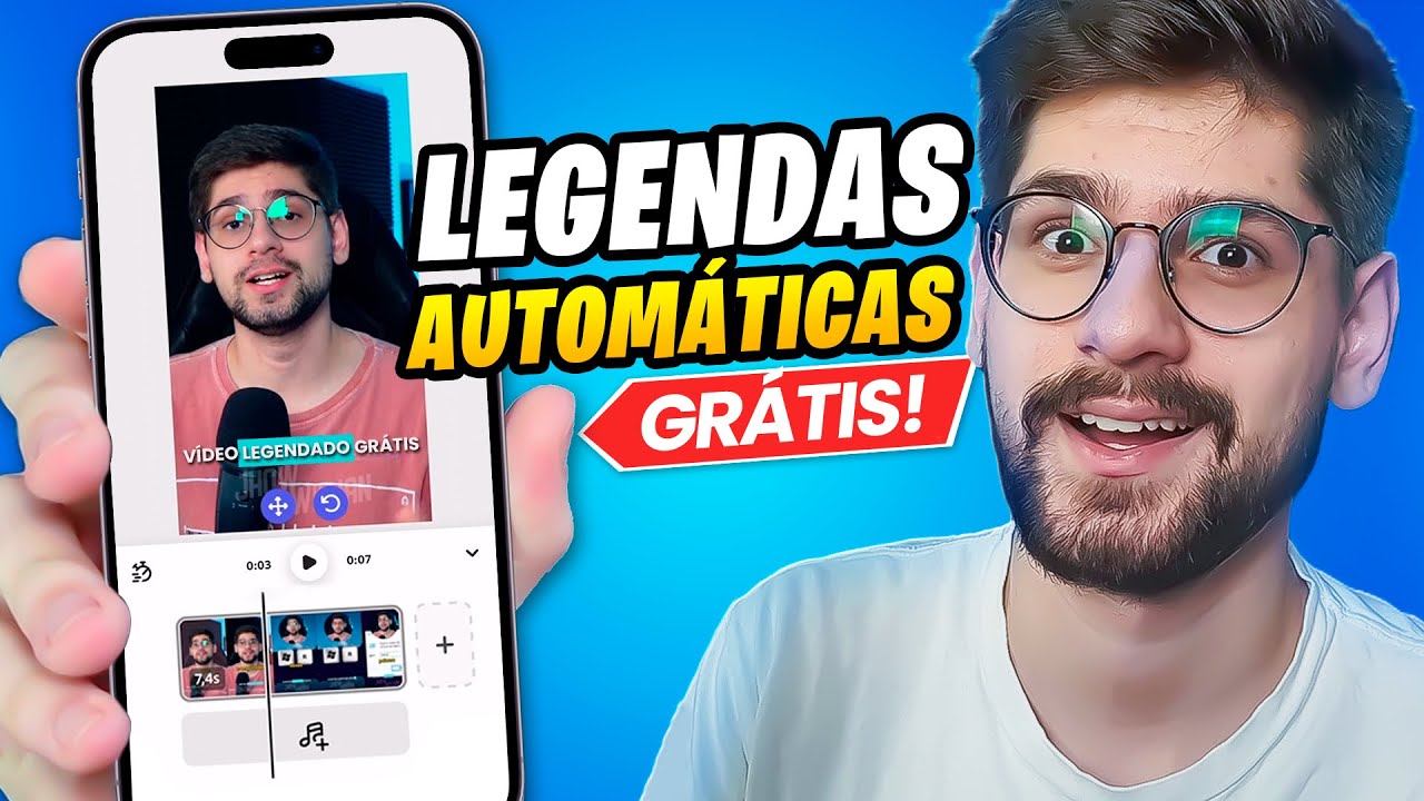 Como Adicionar Legendas Automáticas pelo Celular GRÁTIS!