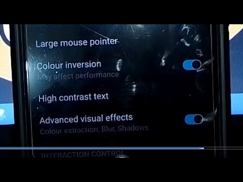 how to enable colour inversion in honor 20i mobile