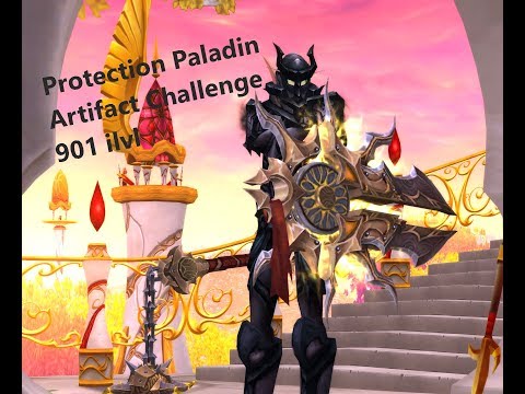 Protection Paladin Artifact Challenge 901 ilvl (without leg pants or ring)