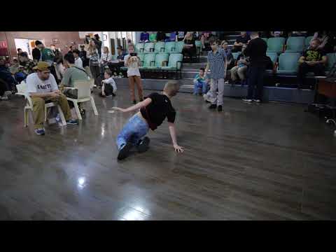 до 13 лет bboy Casey Jones vs Leo - "ALL OPTION" break dance battle