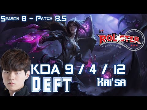 KT Deft KAI'SA vs VARUS ADC - Patch 8.5 KR Ranked