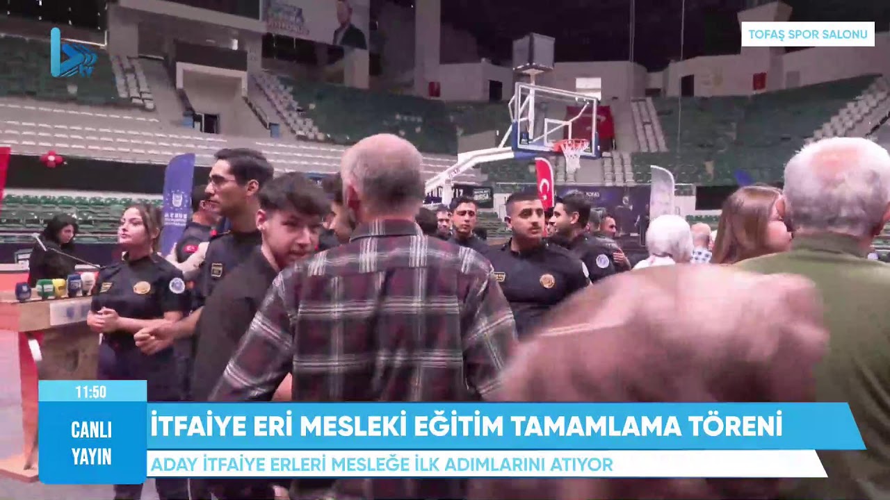 Bursa Büyükşehir Belediyesi İtfaiye Eri Mesleki Eğitim Tamamlama Töreni