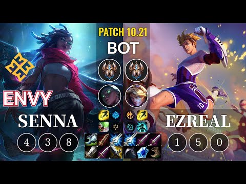 EM Envy Senna vs Ezreal Bot - KR Patch 10.21