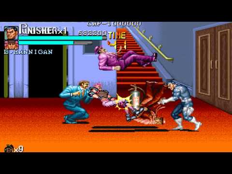 THE PUNISHER ARCADE-  HARDEST (ZERANDO COM UMA FICHA)