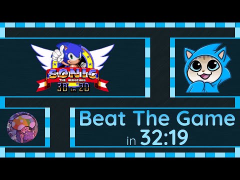 Marathon Speedrun #47 | PUWP Winter 2022 | Sonic 3D in 2D | Sonic Beat The Game in 32:19