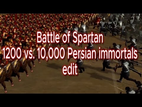 Battle of Spartan | 1200 vs. 10,000 Persian immortals | #2  #edit #sparta #afterdark