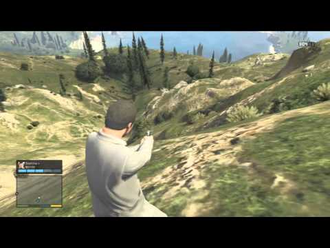 Grand Theft Auto 5 - Hunting Cougars, Deer, And Wolfs! ( Awesome Stunt At The End )
