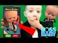 Calling The Boss Baby OMG He Actually Answered Full Prank Cartoon Movie Character