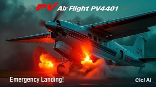 PV Air Flight PV401: PV40 Turboprop Emergency Landing Attempt