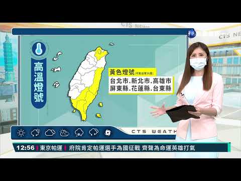 受太平洋高壓壟罩 全台各地氣溫偏高