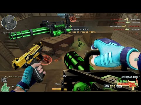 Crossfire NA ( Đột Kích ) 2.0 : Gatling Gun Razer - Hero Mode X - Zombie V4