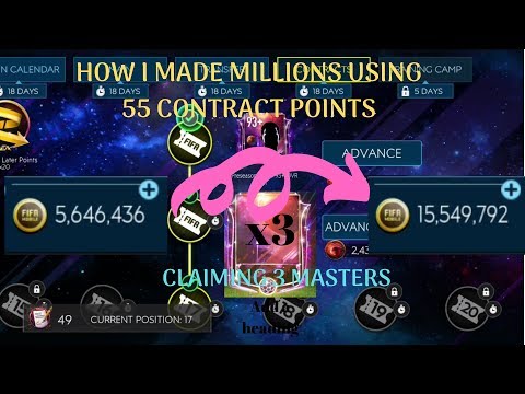How I Made Millions using 55 contract points in fifa mobile 19