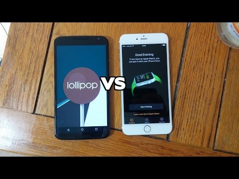 Nexus 6 Android 5.1 VS IPhone 6 Plus IOS 8.2 - Speed Test!